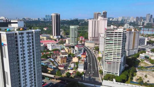 马来西亚吉隆坡城市航拍