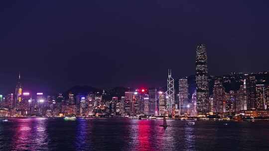 香港夜景维多利亚港