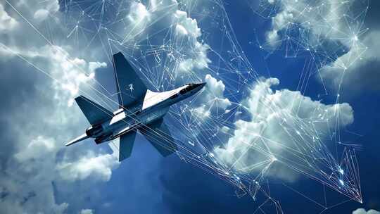 未来航空高科技战机 先进网络量子通信隐身