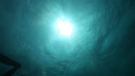 海底仰视透光海面素材03视频素材模板下载