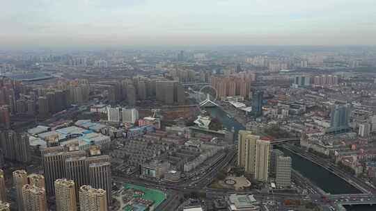 天津城市航拍地标