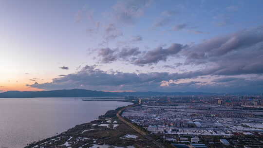 【延时】昆明滇池城市傍晚