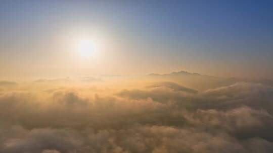 青岛云雾日出云海日出