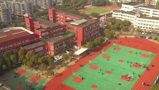 学校全景航拍