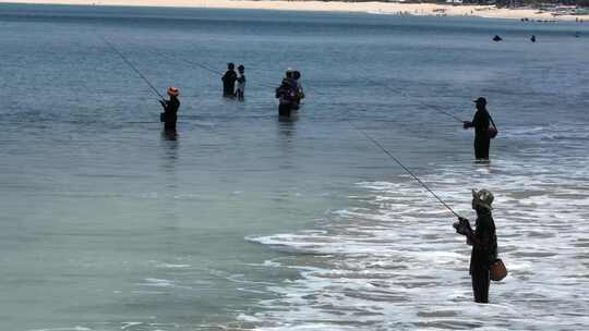 印度尼西亚巴厘岛金巴兰海滩海钓