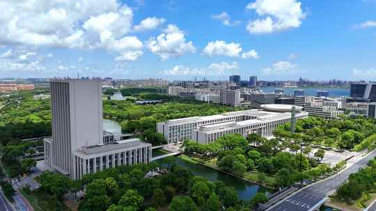 航拍上海临港新片区  临港管委会