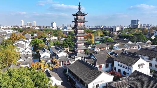 上海秋天 嘉定古塔 嘉定地标