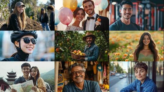 百人千人万人笑容微笑(前136S为快速预览)