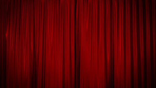 舞台幕布拉开