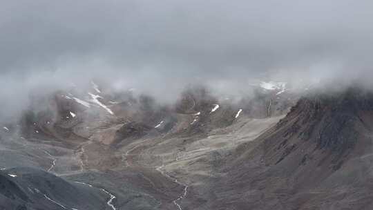 新疆喀什赛力亚克达坂雪山航拍