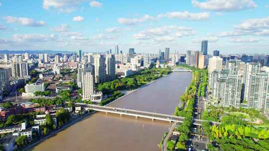 宁波城市建筑风景航拍