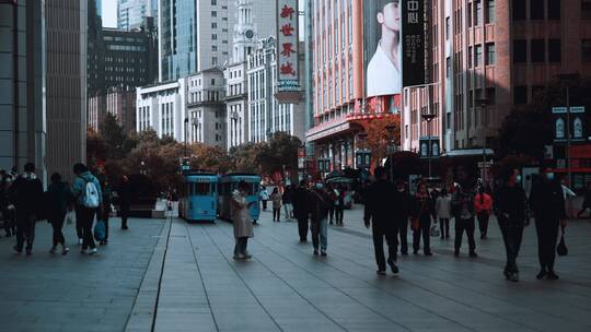 上海南京东路步行街