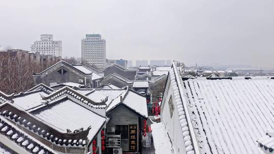 湖南岳阳洞庭湖岳阳楼风光航拍