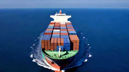 货轮集装箱海上贸易运输合集
