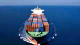 货轮集装箱海上贸易运输合集高清在线视频素材下载