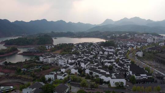 4k 航拍杭州千岛湖山水风景区