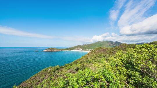 深圳东涌海岸夏日清晨风光