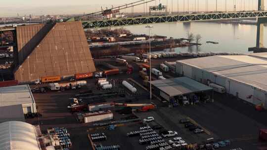 大型港口经济运输视频素材模板下载