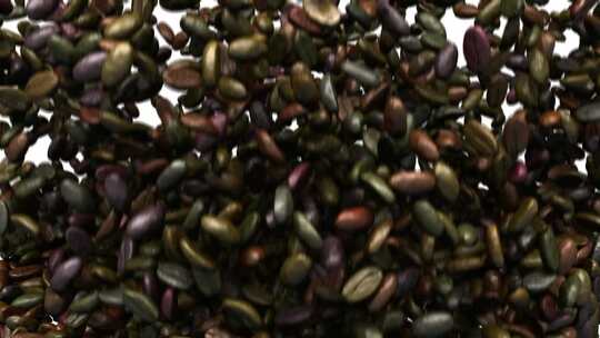 咖啡豆掉落手冲咖啡制作慢动作