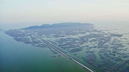 湖南岳阳君山旅游景区航拍视频