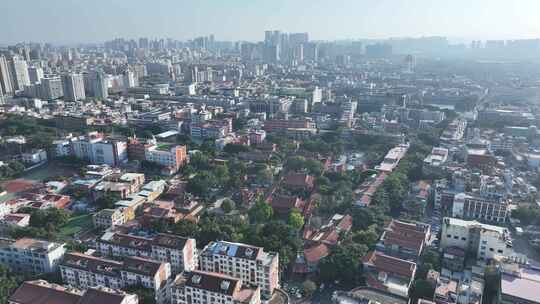 泉州承天寺航拍市区老城区鲤城区建筑风光