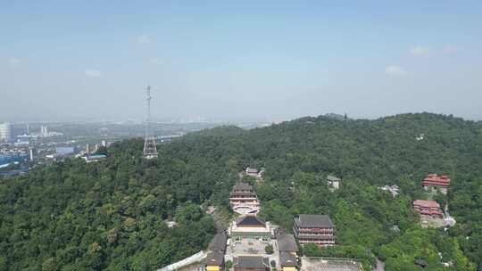 湖北鄂州市西山风景区古灵泉寺航拍