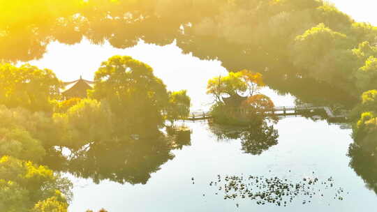 西湖日出 湖 江南