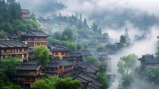 中国意境山水建筑