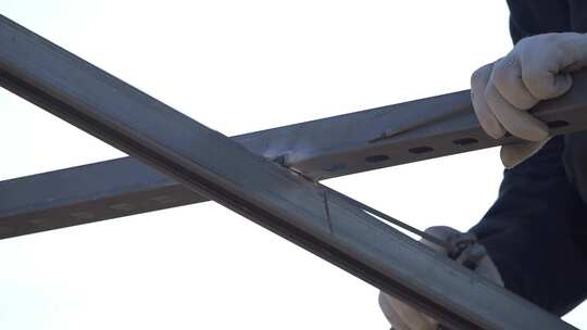 焊接 技术工人 焊工 施工 电焊工 高空电焊