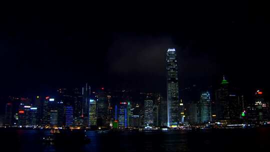 香港夜景深夜