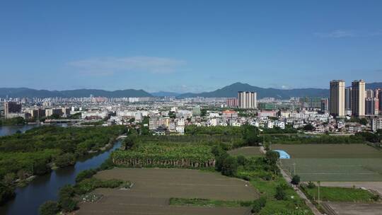 航拍莆田涵江4K实拍视频