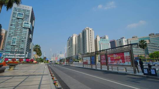 广西南宁民族大道街景