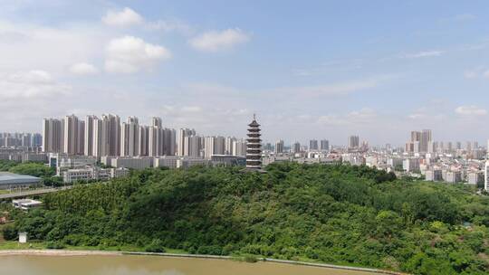 城市风光交通车辆道路桥梁高楼建筑自然景区