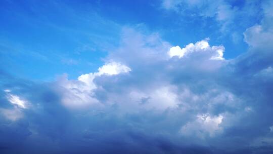 多云天空延时云朵飘动蓝天白云天气变化延时