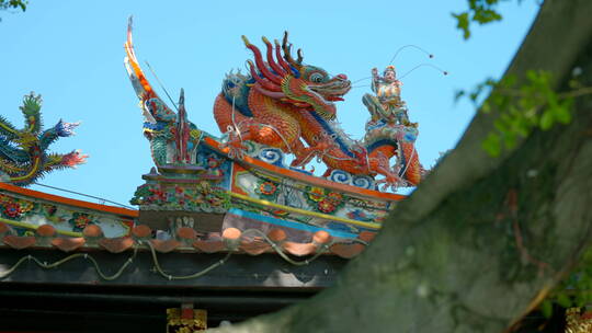中式宫殿海龙雕像2