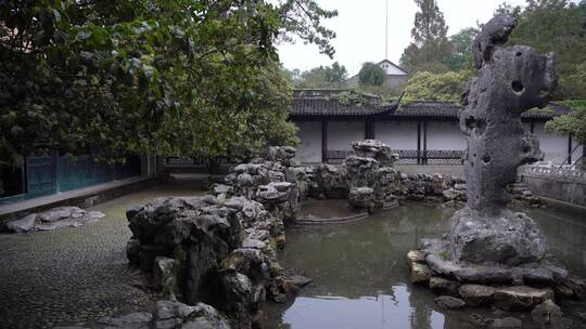 杭州西湖景区文澜阁风景