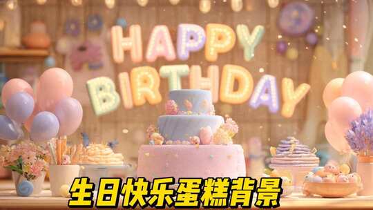 生日快乐氛围素材