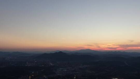 日落晚霞夕阳西下素材视频