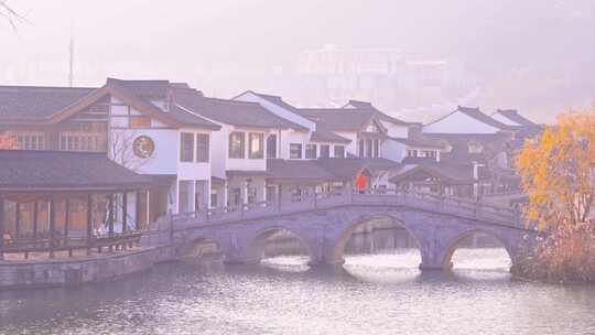 杭州湘湖水街湘湖越界建筑风景