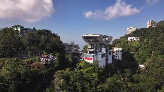 香港太平山顶建筑航拍