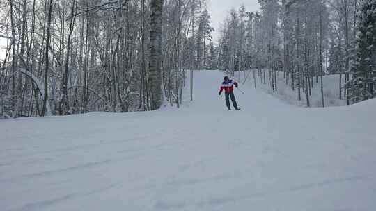 滑雪者，滑雪坡，滑雪，滑雪