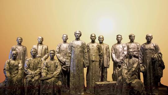 嘉兴南湖纪念馆英雄园雕塑延时