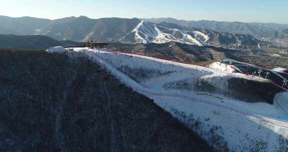 崇礼滑雪场雪山4k