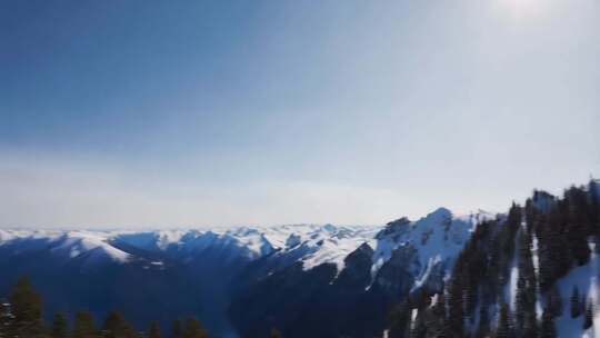 雪山自然风光全景