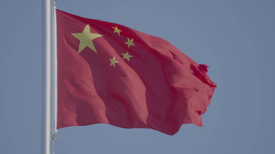 天安门红旗 北京天安门空镜