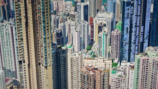 【正版素材】香港大景全景大气俯拍