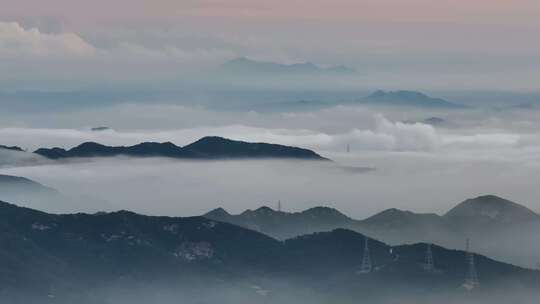 大山 云层 云雾 山脉 云海 自然 风光