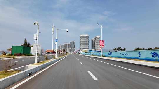 城市沿海公路公路滨海城市