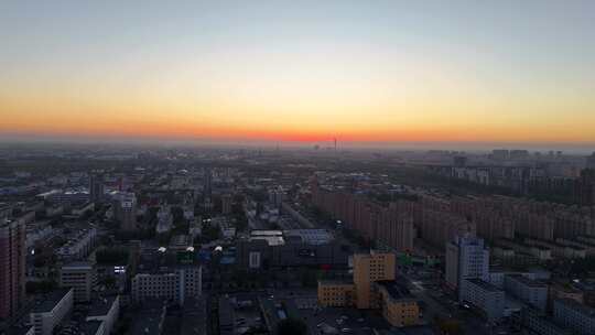 城市 夜景 日出 化工