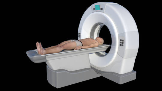 CT检查模拟动画视频素材模板下载